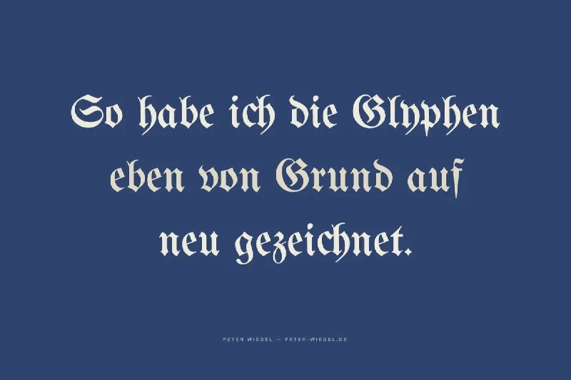 فونت Unifraktur Maguntia — Gothic Font — تصویر ۳